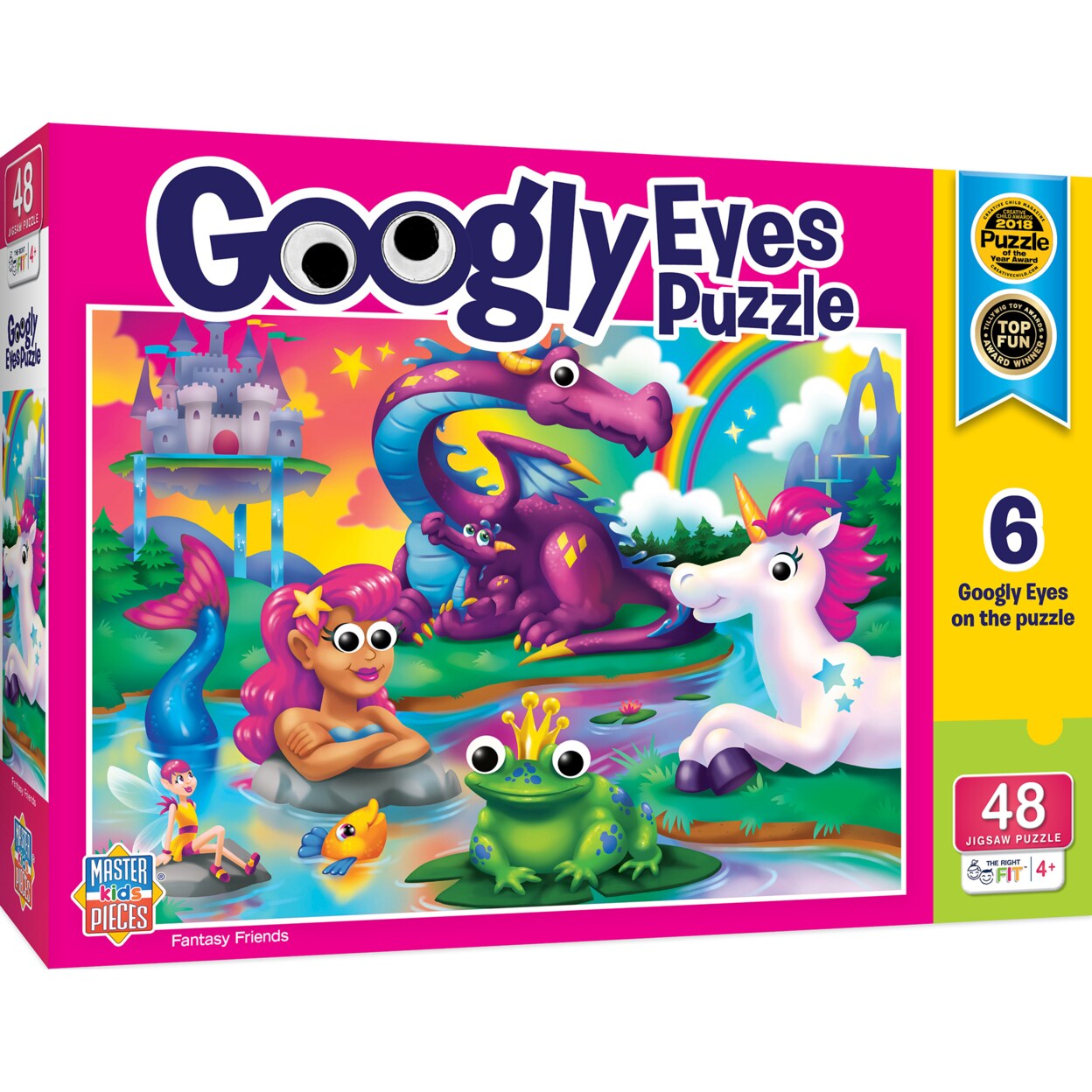 Masterpieces   Kids Funny Jigsaw Puzzle - Fantasy Friends Googly Eyes 48 Pc