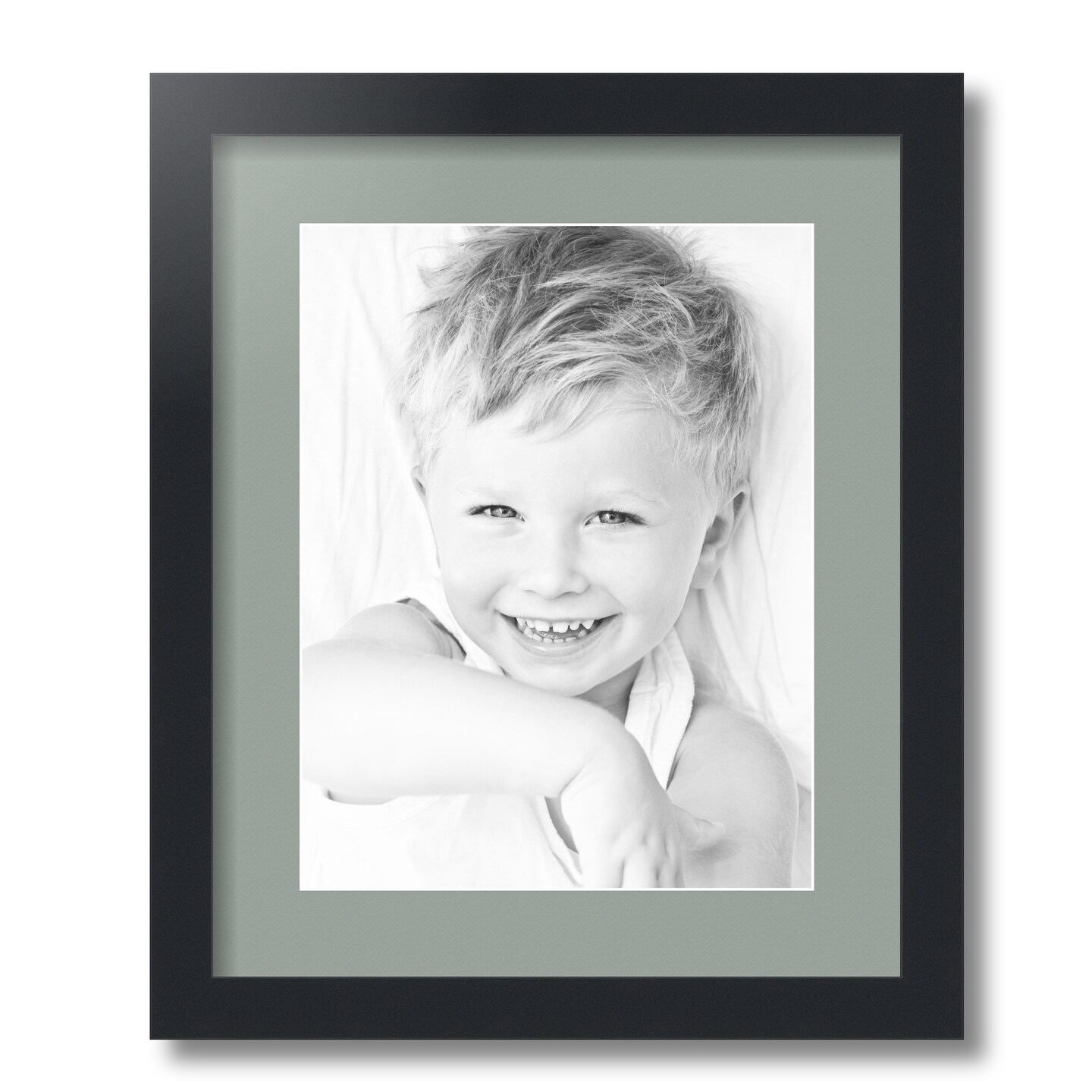 ArtToFrames 14x17" Matted Picture Frame with 10x13" Single Mat Photo Opening Framed in 1.25" Black and 2" Mat (FWM-3926-14x17)