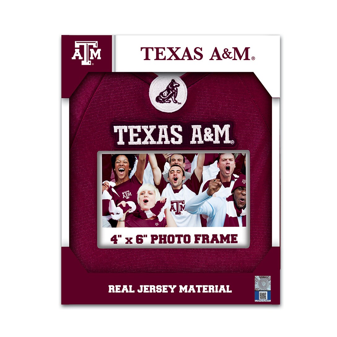 MasterPieces   Sports Decor - NCAA Texas A&#x26;M Aggies - Team Jersey Uniformed Picture Frame For 4&#x22;x6&#x22; Photos