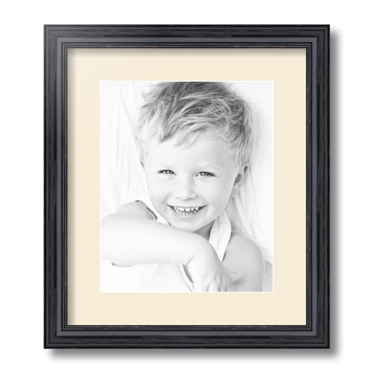 ArtToFrames 12.5x15&#x22; Matted Picture Frame with 8.5x11&#x22; Single Mat Photo Opening Framed in 1.25&#x22; Black and 2&#x22; Mat (FWM-4083-12.5x15)