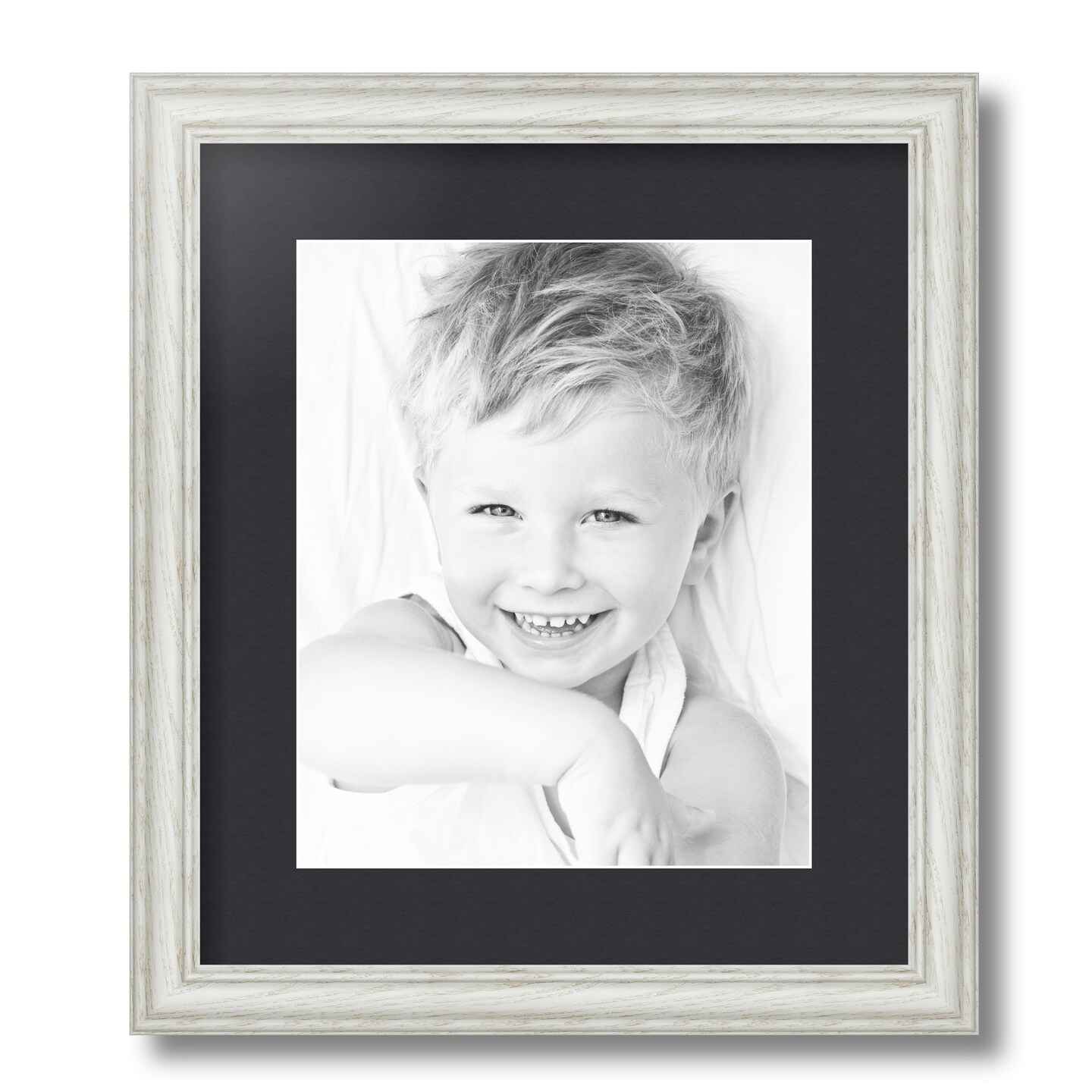 ArtToFrames 12.5x15" Matted Picture Frame with 8.5x11" Single Mat Photo Opening Framed in 1.25" White and 2" Mat (FWM-4098-12.5x15)