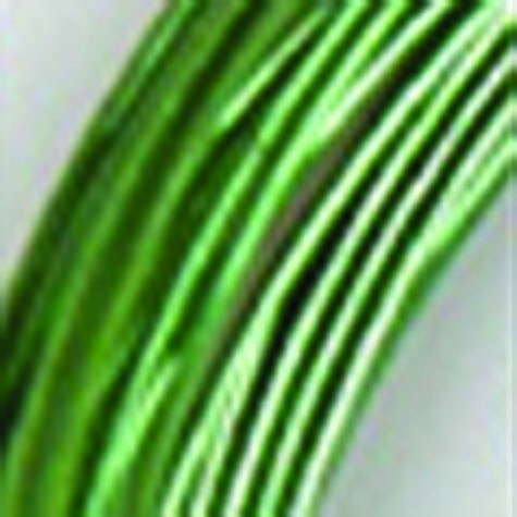 The Ribbon People 1mm Glistening Green Designer Aluminum Craft Wire- Approximately 255 Yards
