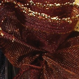 The Ribbon People Brown and Gold Woven Edge Pull Bow Craft Ribbon 1.5" x 30 Yards