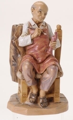 Roman 4.25&#x22; Brown and White Emanuel The Founder Figurine