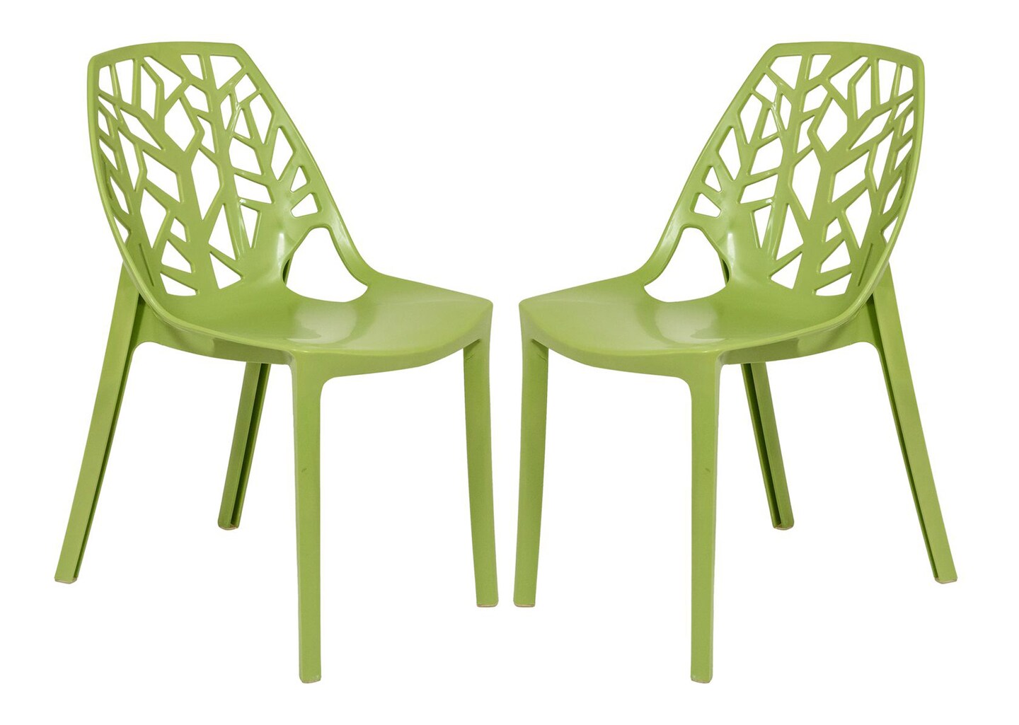 LeisureMod Modern Cornelia Dining Chair, Set of 2