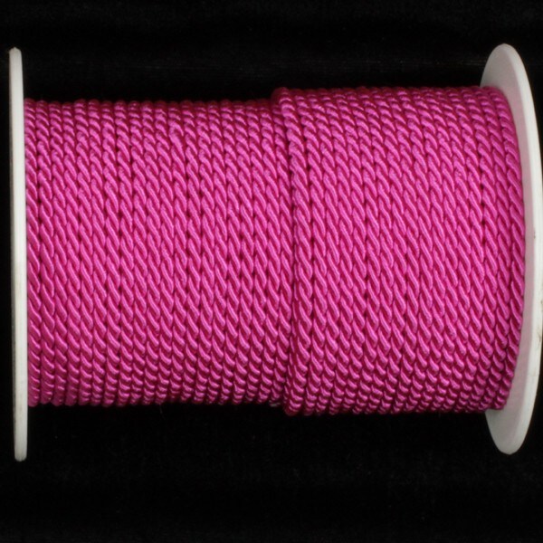 The Ribbon People Fuchsia Pink Braided Cording Craft Ribbon 0.2&#x22; x 55 Yards