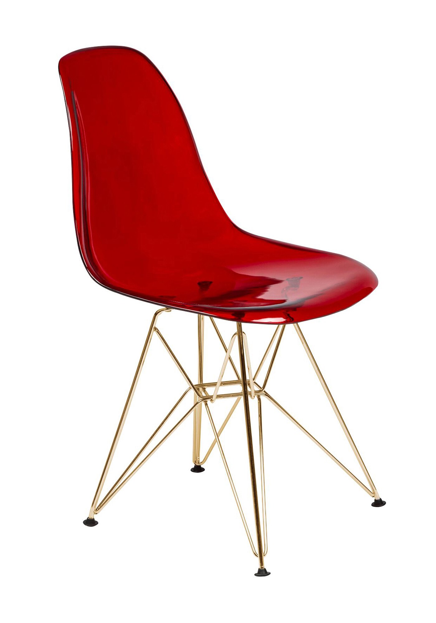 LeisureMod Cresco Molded Eiffel Side Chair with Gold Base Michaels