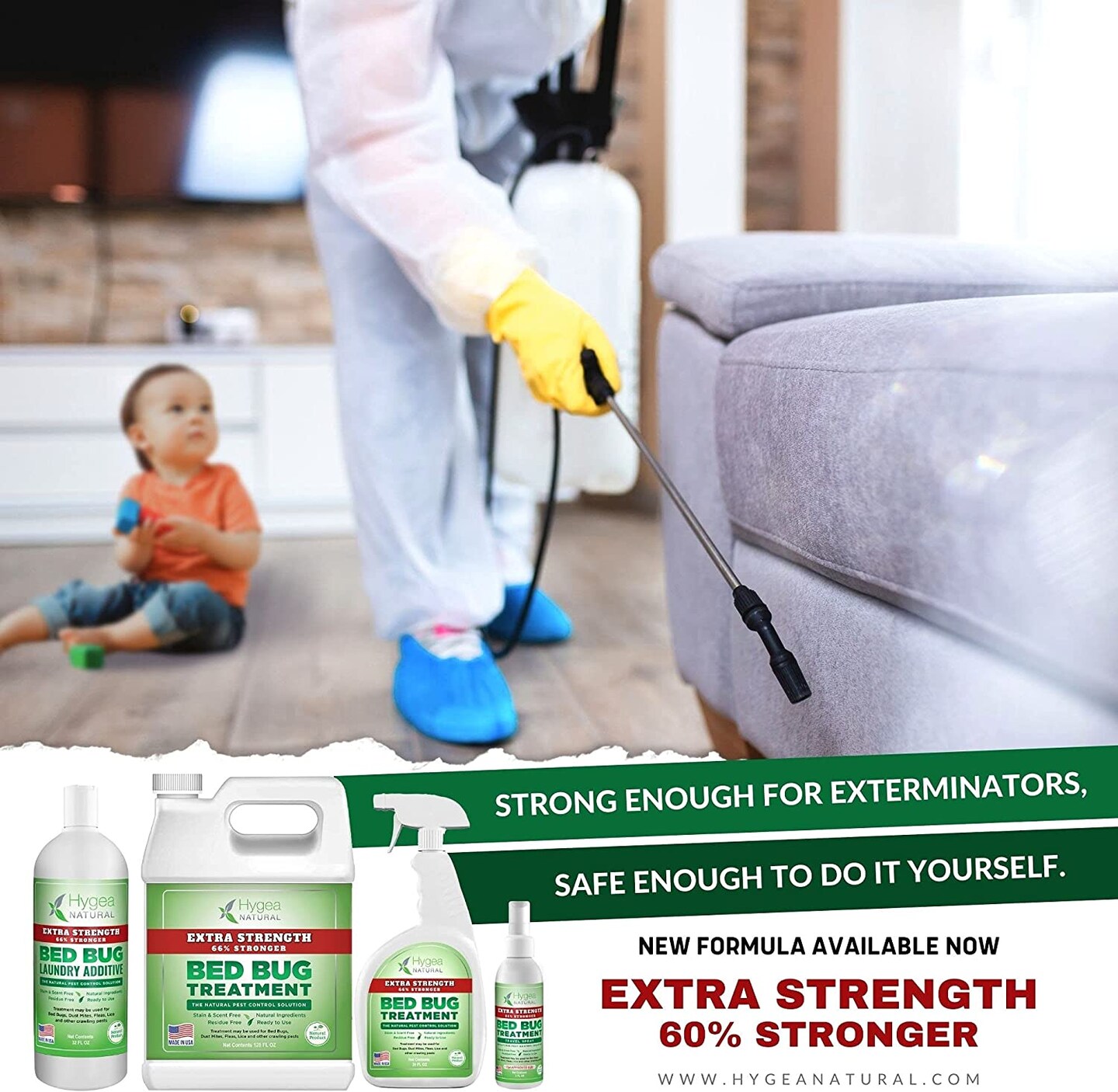 Hygea Bed Bug Extra Strength Treatment Spray 24 oz