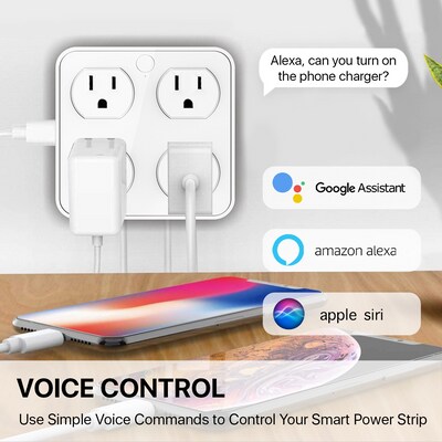 Wireless Wall Tap Smart Plug (4 Outlets,4 USB Ports) - WTP110