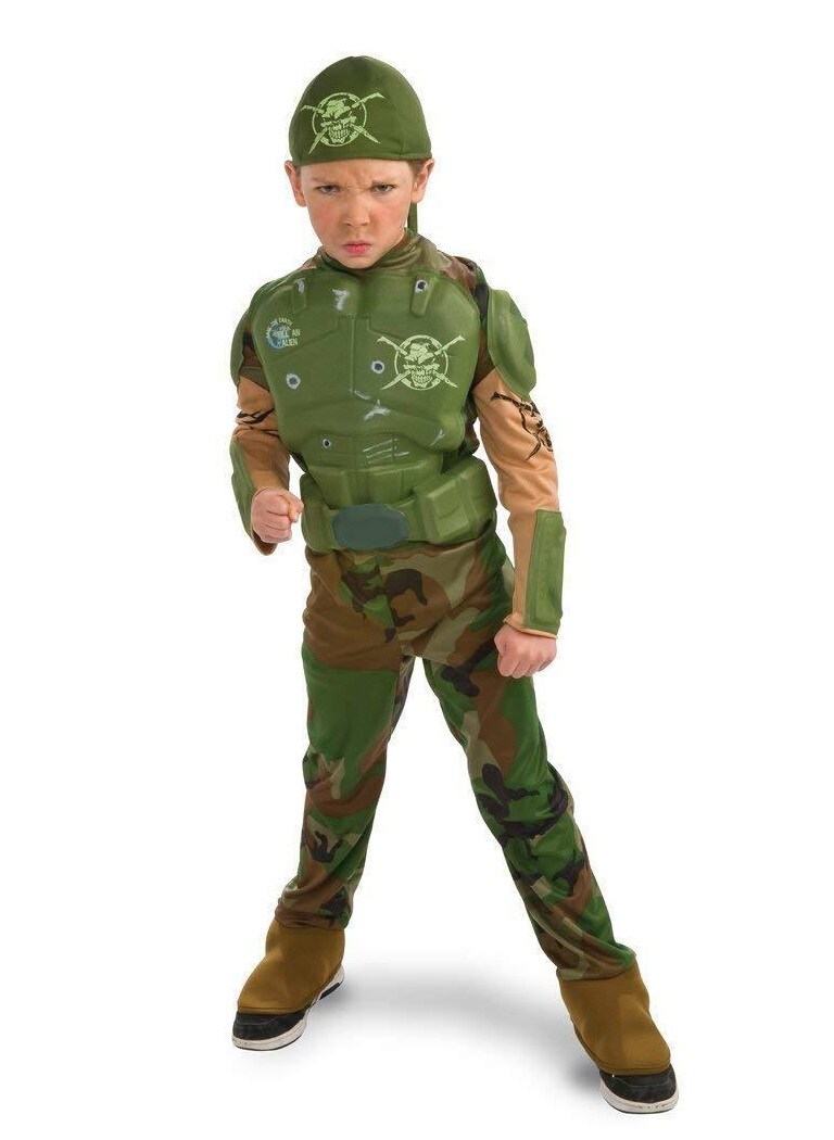 Rubies Child Combat Marine Halloween Costume, Size Large 12-14