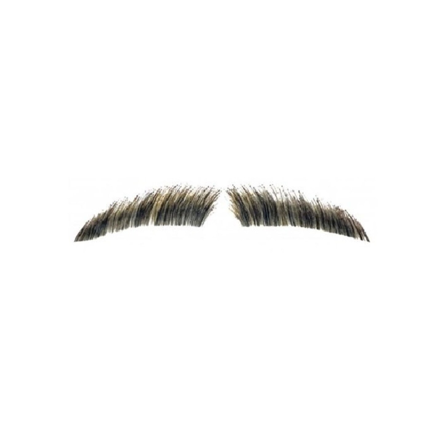 The Costume Center Dark Brown Grey Men Adult Adult Halloween Fake Eyebrow Costume Accessory - One Size
