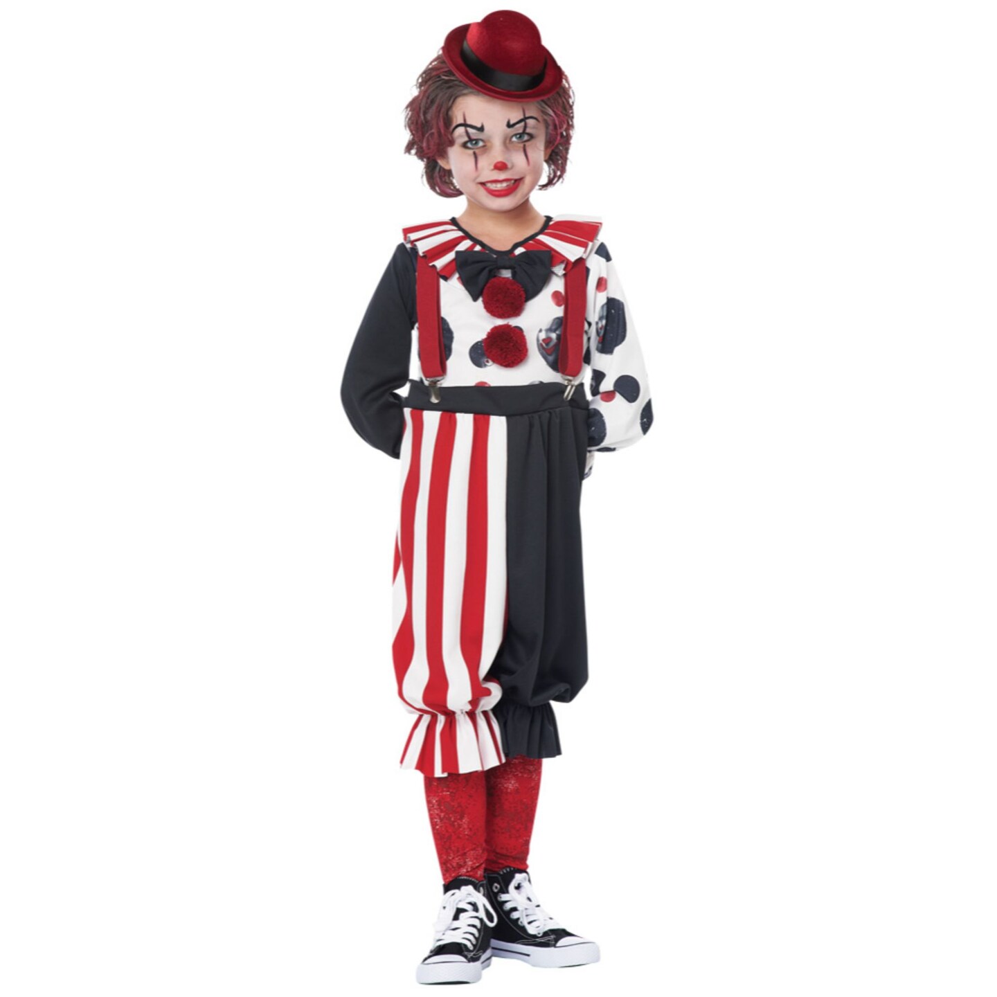 The Costume Center Red and Black Kreepy Klown Toddler Halloween Costume - Large