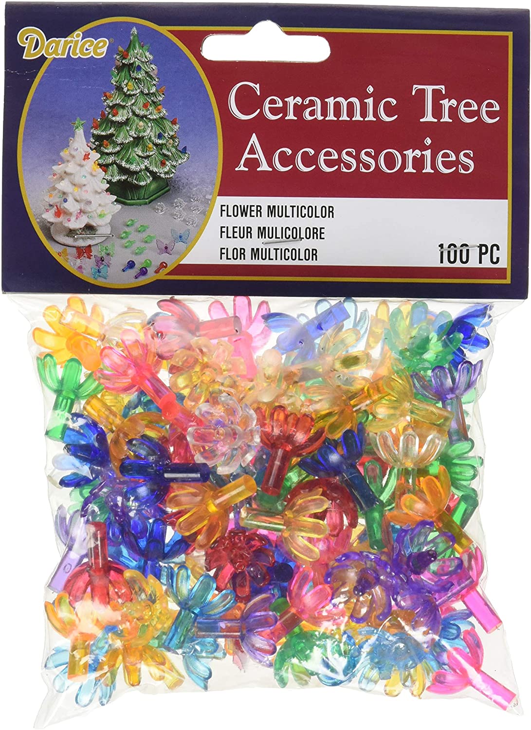Darice Multi Colored Ceramic Tree Replacement Flower Pins
