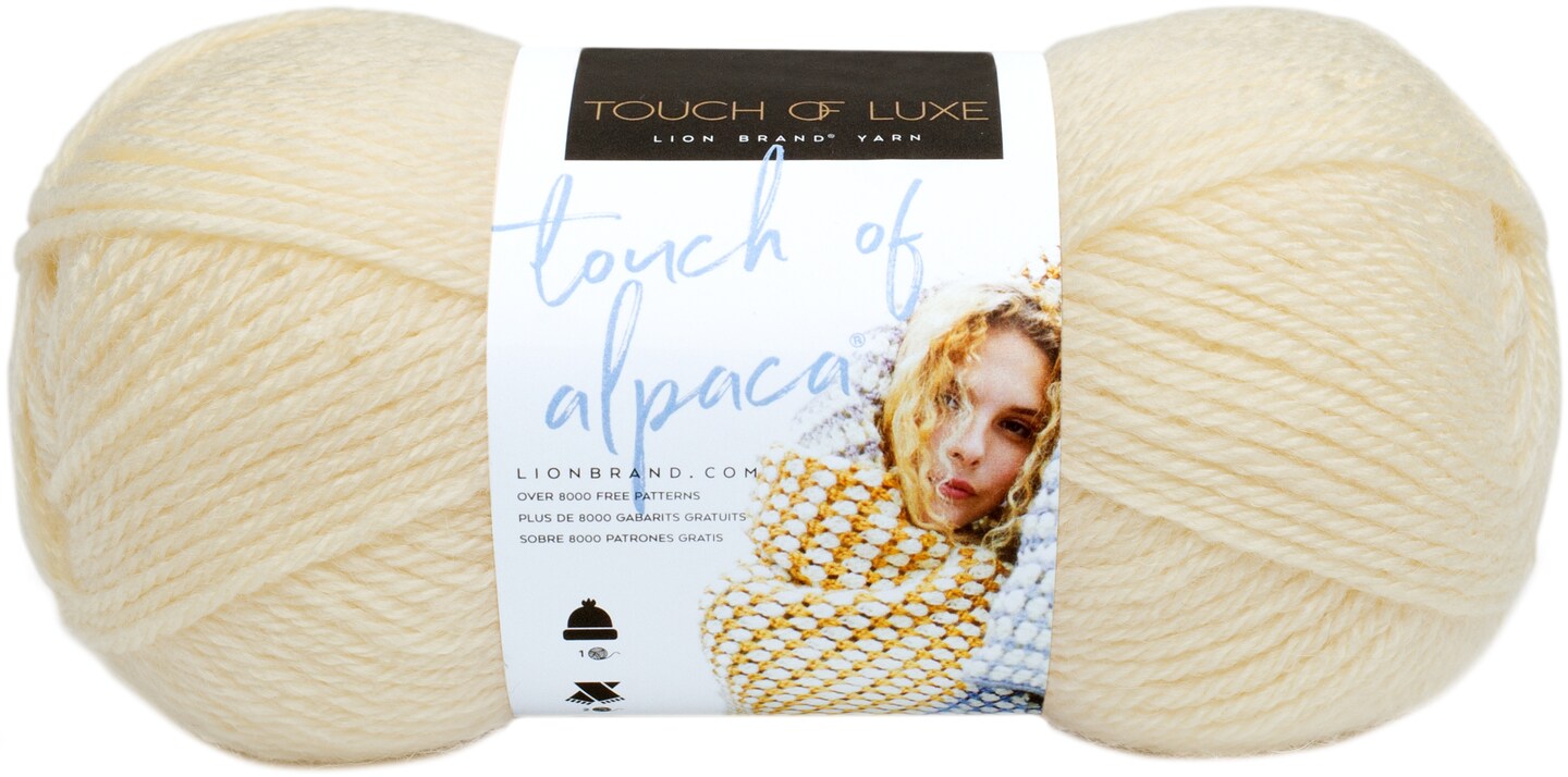 Lion Brand Touch Of Alpaca Yarn-Cream
