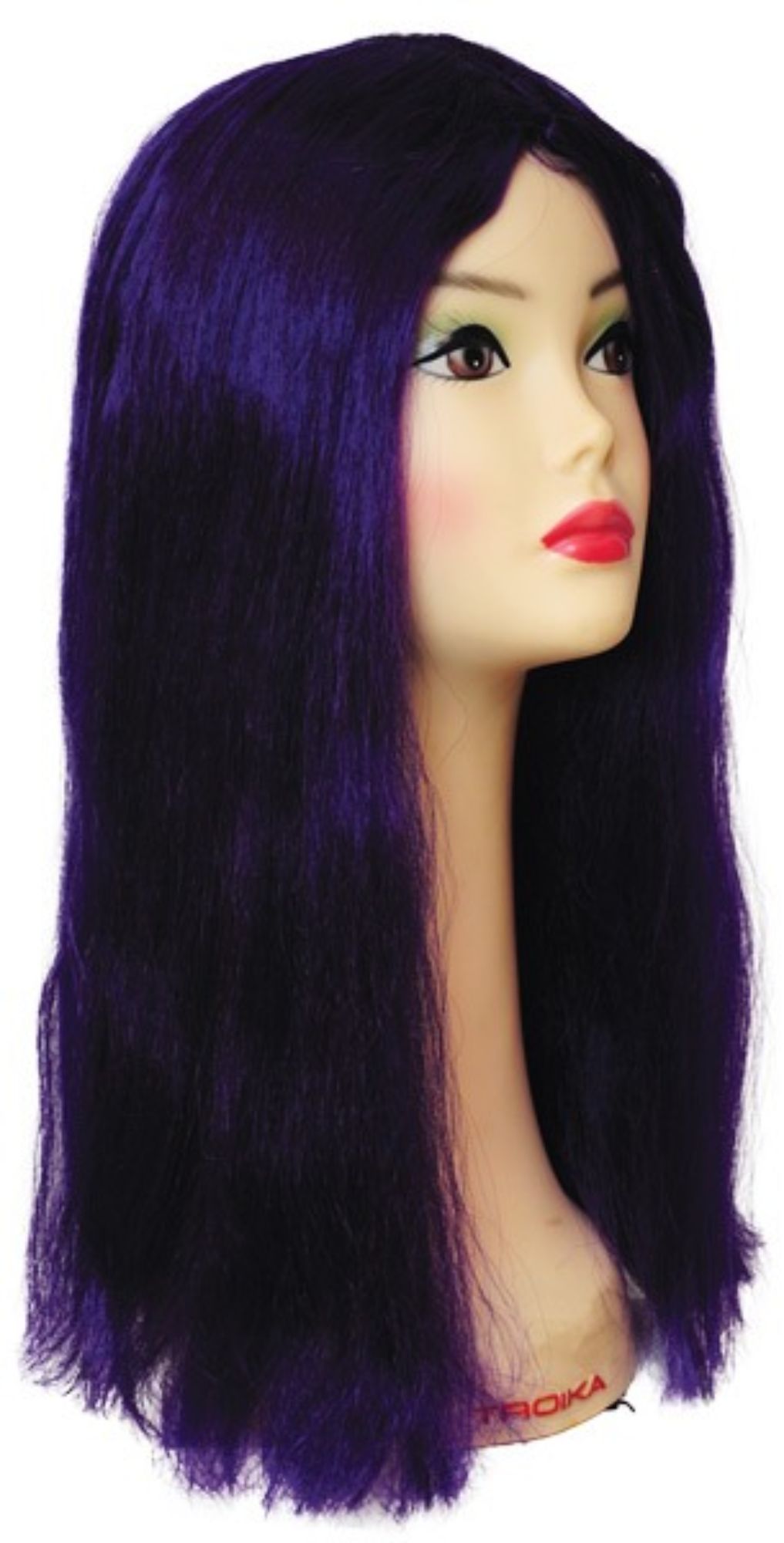 The Costume Center 22" Dark Purple Witch Women Adult Halloween Wig Costume Accessory