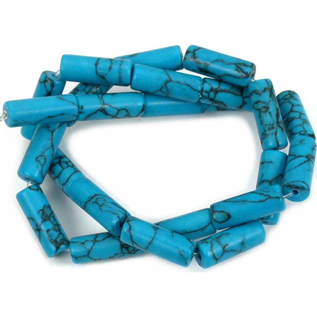 7 Strands Synthetic Turqoise, Various Shapes &#x26; Sizes, 1 Strand Blue Glass Beads