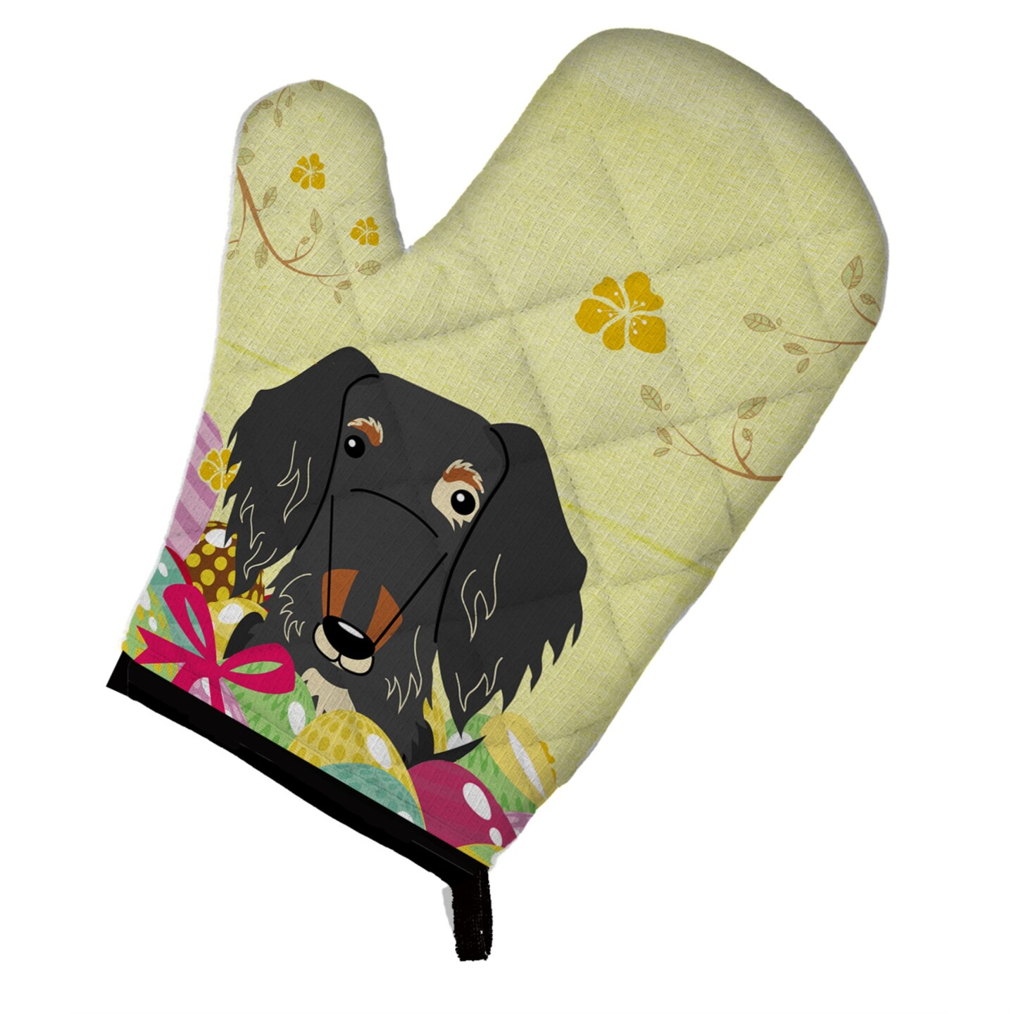 Black Dachshund Oven Mitt -Queen of the Kitchen