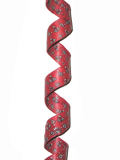 Pacific Rim Paisley Bandana Christmas Garland - 3' - Red - Unlit