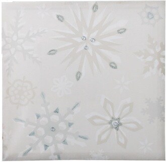 Midwest Christmas Morning Assorted Snowflake Style White Christmas Wall Art Panel