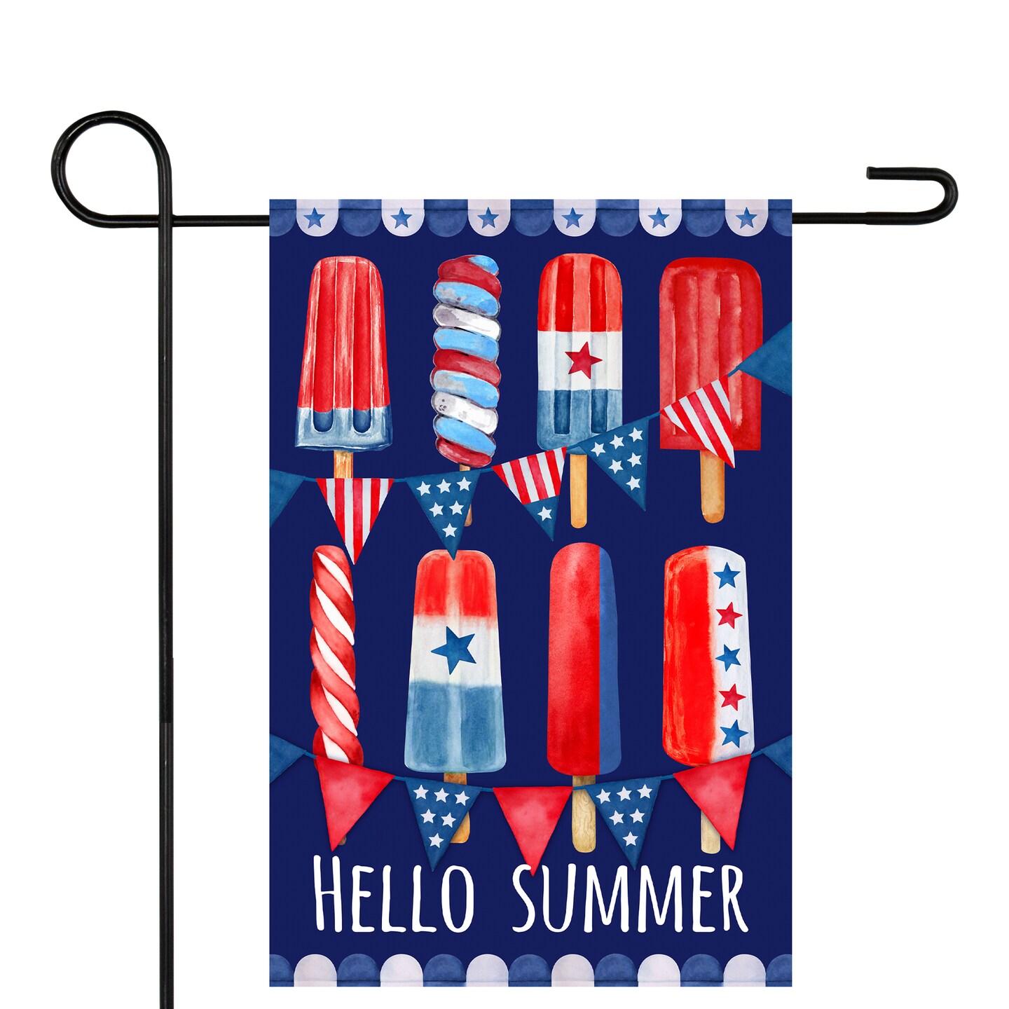Northlight Hello Summer Popsicle Americana  Garden Flag 18&#x22; x 12.5&#x22;