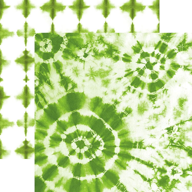 Green Colorways Pattern 12 x 12 Scrapbook Paper Set