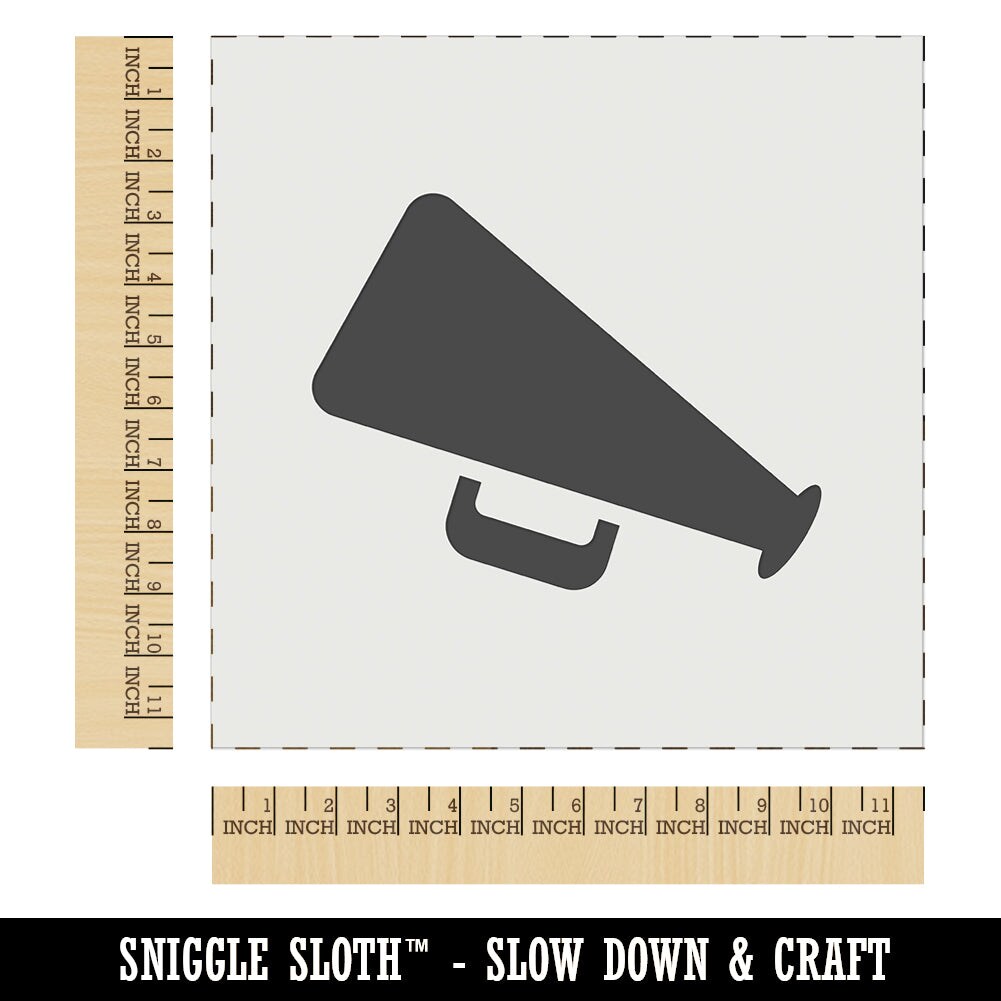 Megaphone Bullhorn Coach Cheerleading Wall Cookie DIY Craft Reusable ...