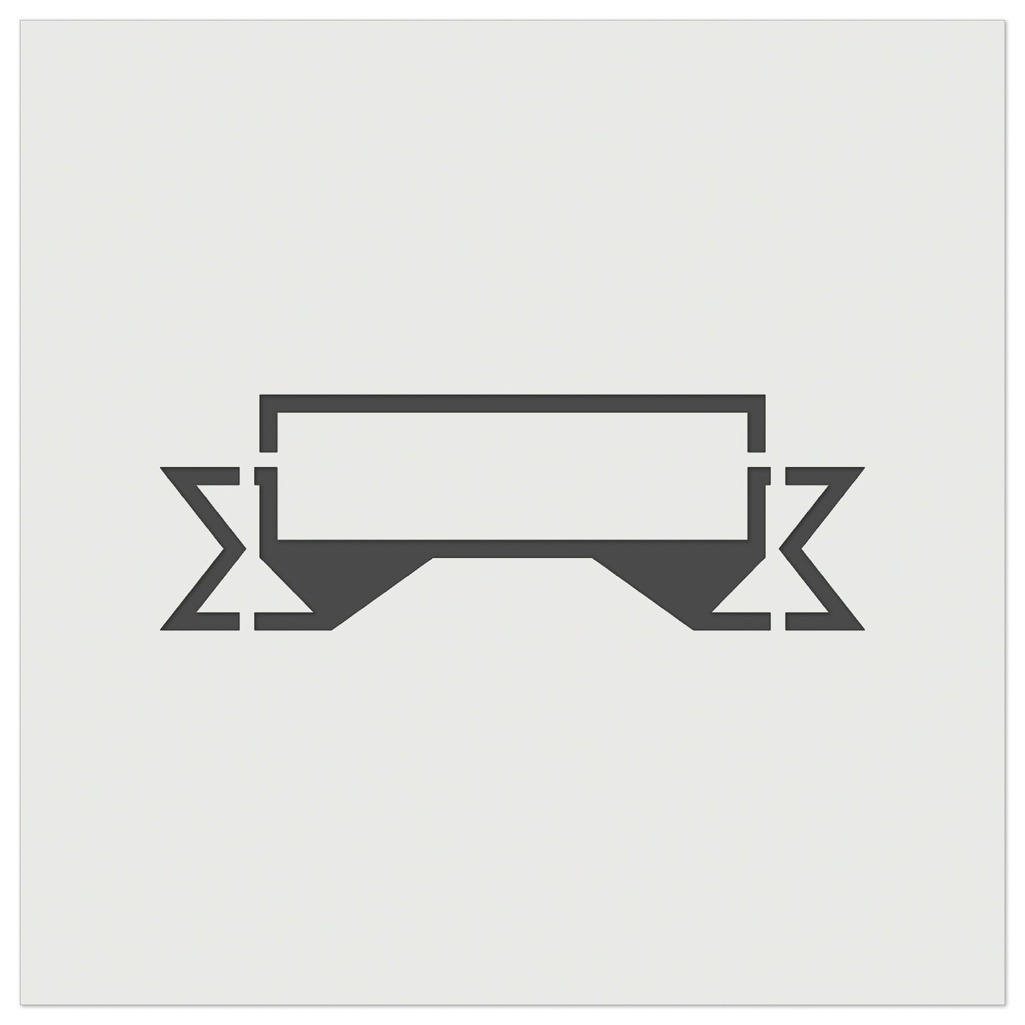 Banner Outline Wall Cookie DIY Craft Reusable Stencil