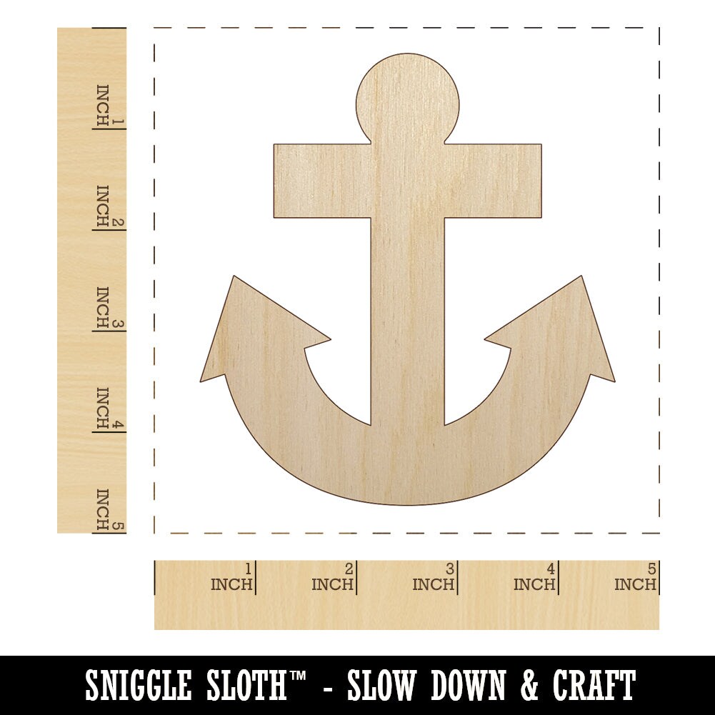 Anchor Unfinished Wood Cutouts Variety Of Sizes / Artistic Craft