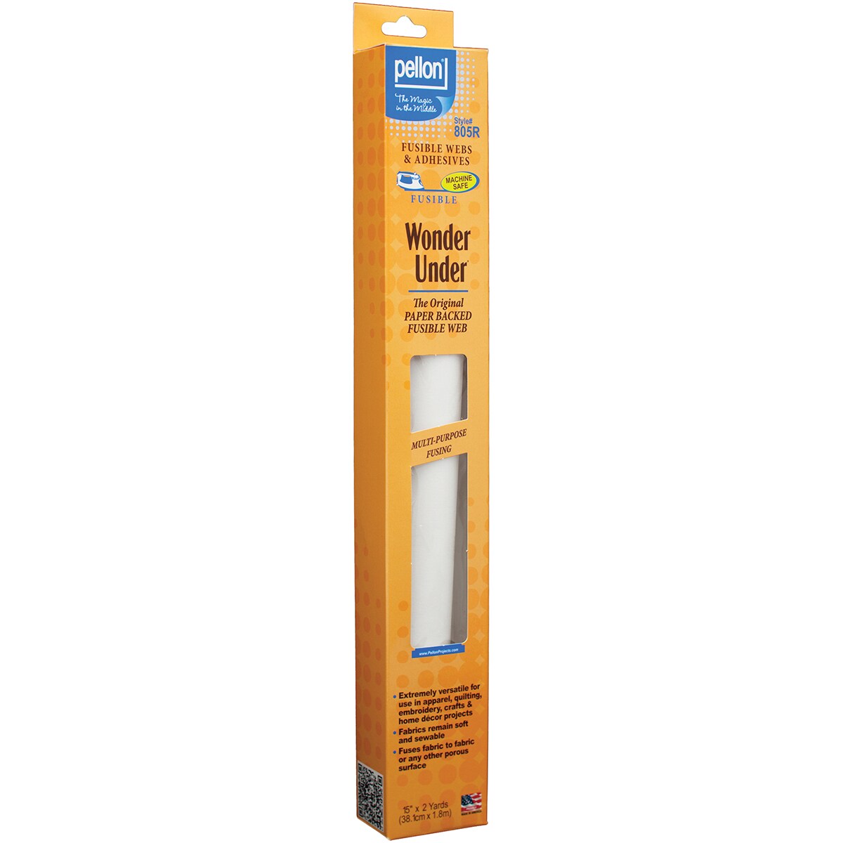 Pellon Wonder-Under Fusible Web-White 15X2yd 805R