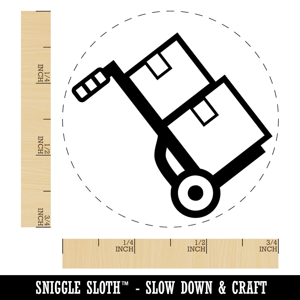 Hand Truck Dolly for Moving Boxes Self-Inking Rubber Stamp for Stamping Crafting Planners