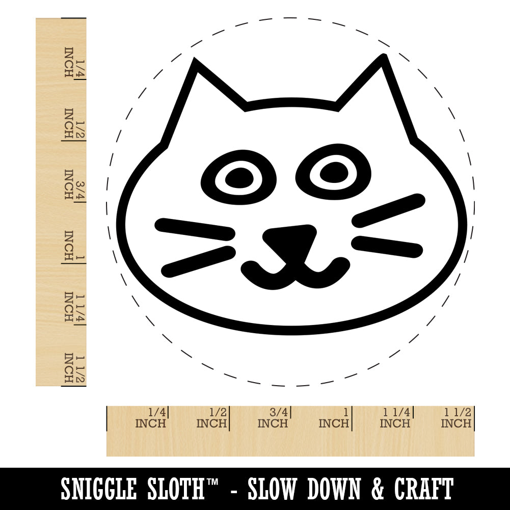 Cat Face Self-Inking Stamp