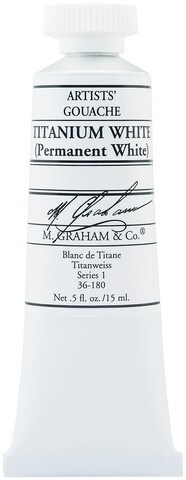 M Graham Gouache 15ml Titanium White