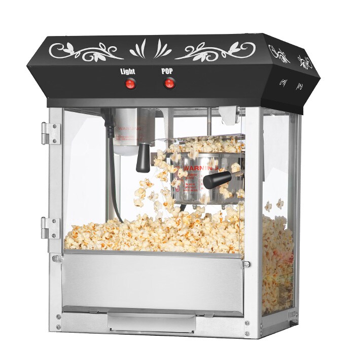 Great Northern Black Popcorn Popper Machine 4 Ounce Antique Style.