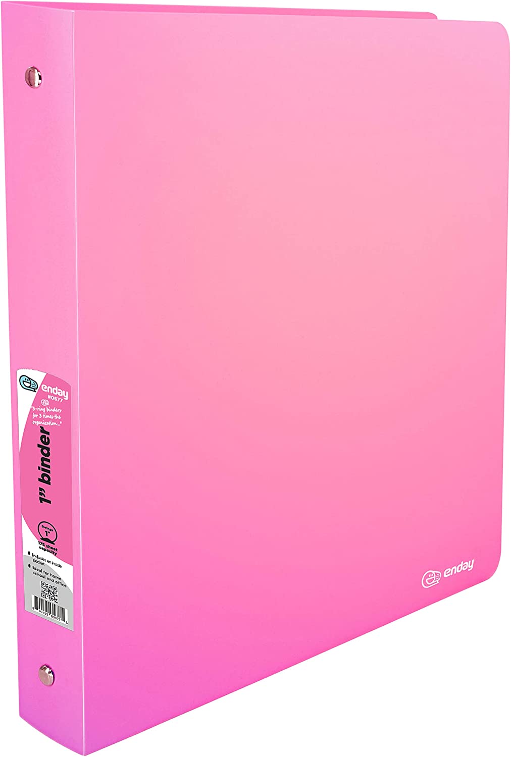 Enday Matte Bright Color Poly 3-Ring Binder