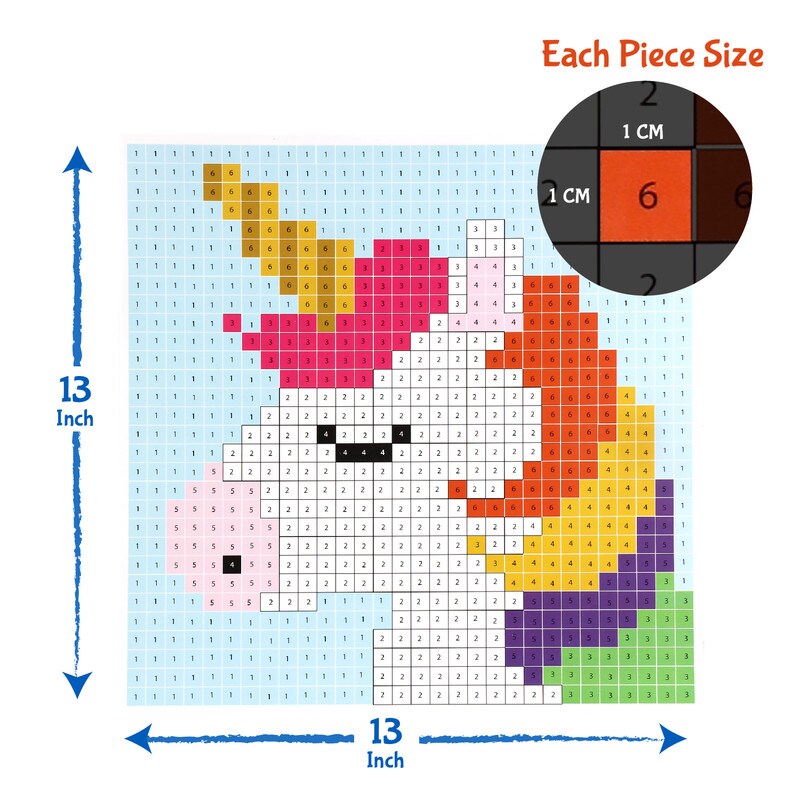 Stick n Stack Mosaic Arts and Crafts for Kids and Adults with 3D Foam Stickers - Unicorn Design - Mess-Free Kids Craft Kit for Striking 3D Art - Unique Unicorn Gifts for Girls and Boys Ages 10 and Up&#x2026;