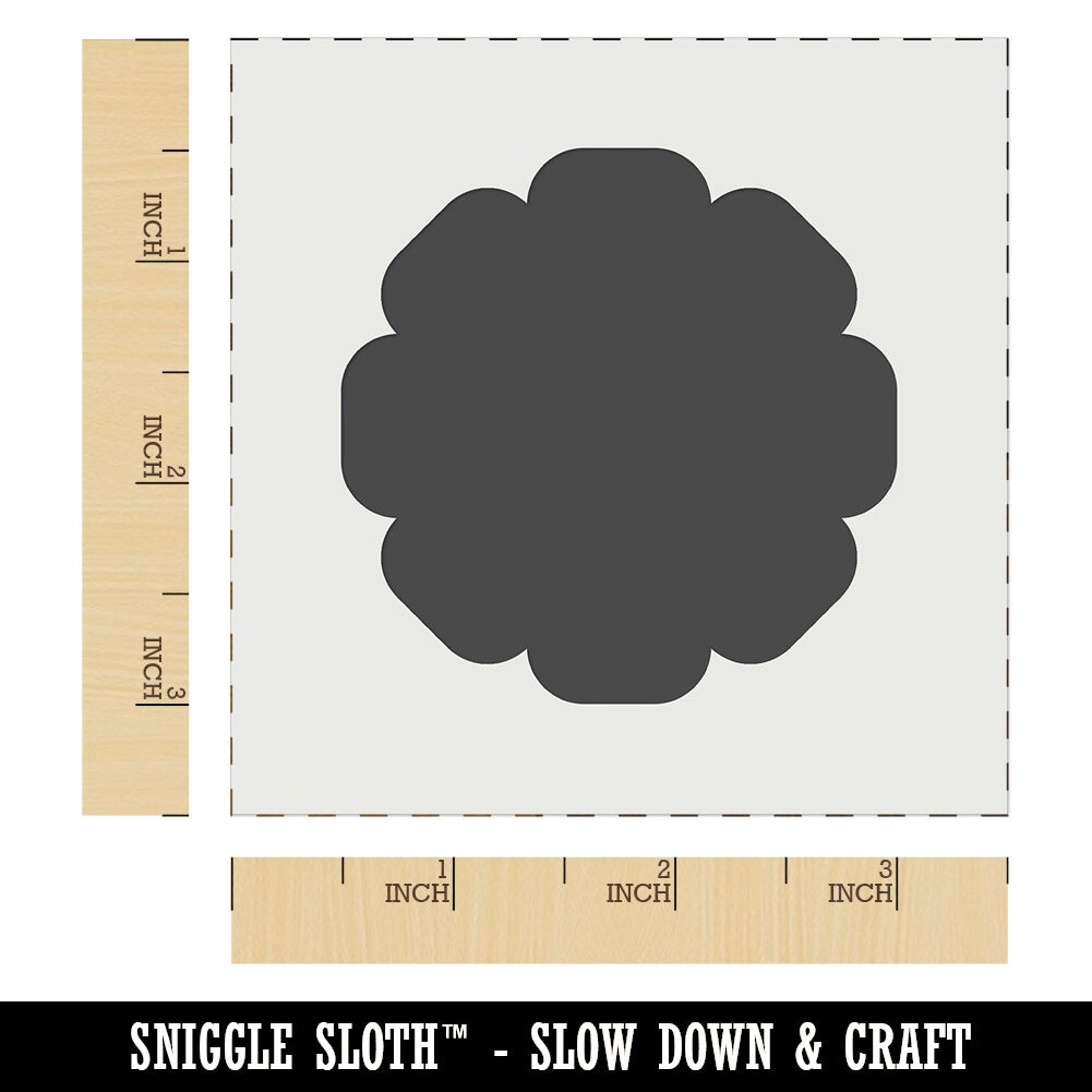 Flower Solid Wall Cookie DIY Craft Reusable Stencil