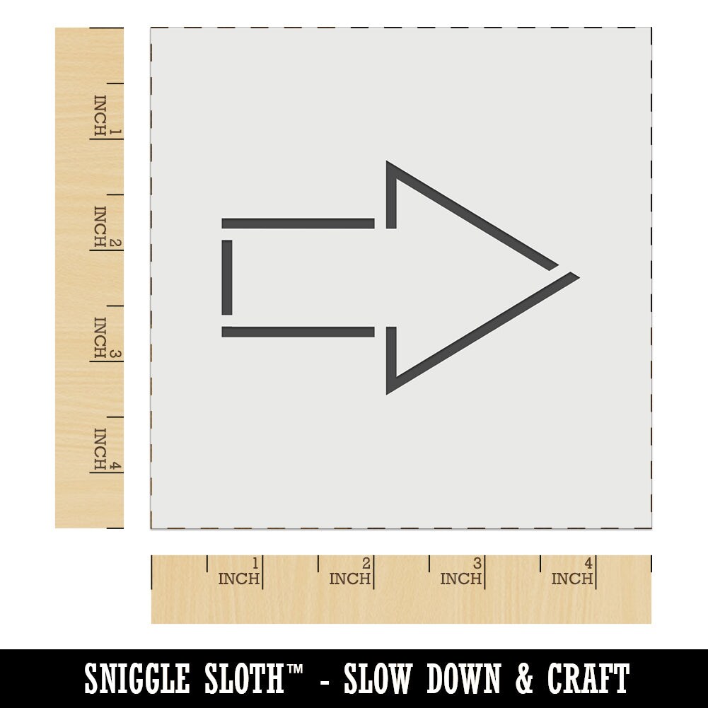 Arrow Outline Wall Cookie DIY Craft Reusable Stencil