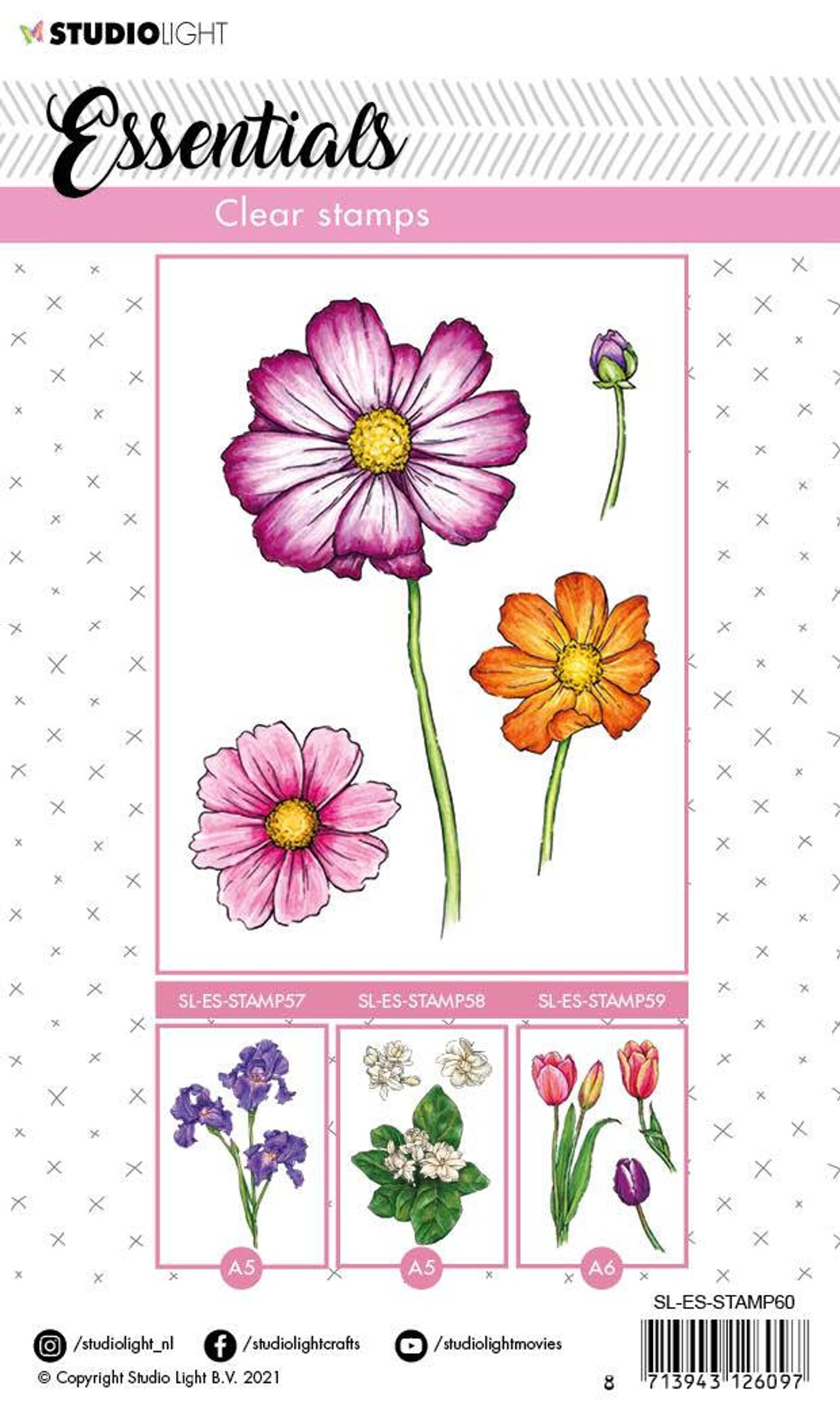 Studio Light SL Clear Stamp Cosmos Essentials 105x148mm nr.60 | Michaels