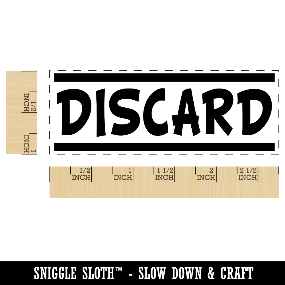 Discard Bold Self-Inking Rubber Stamp Ink Stamper for Business Office