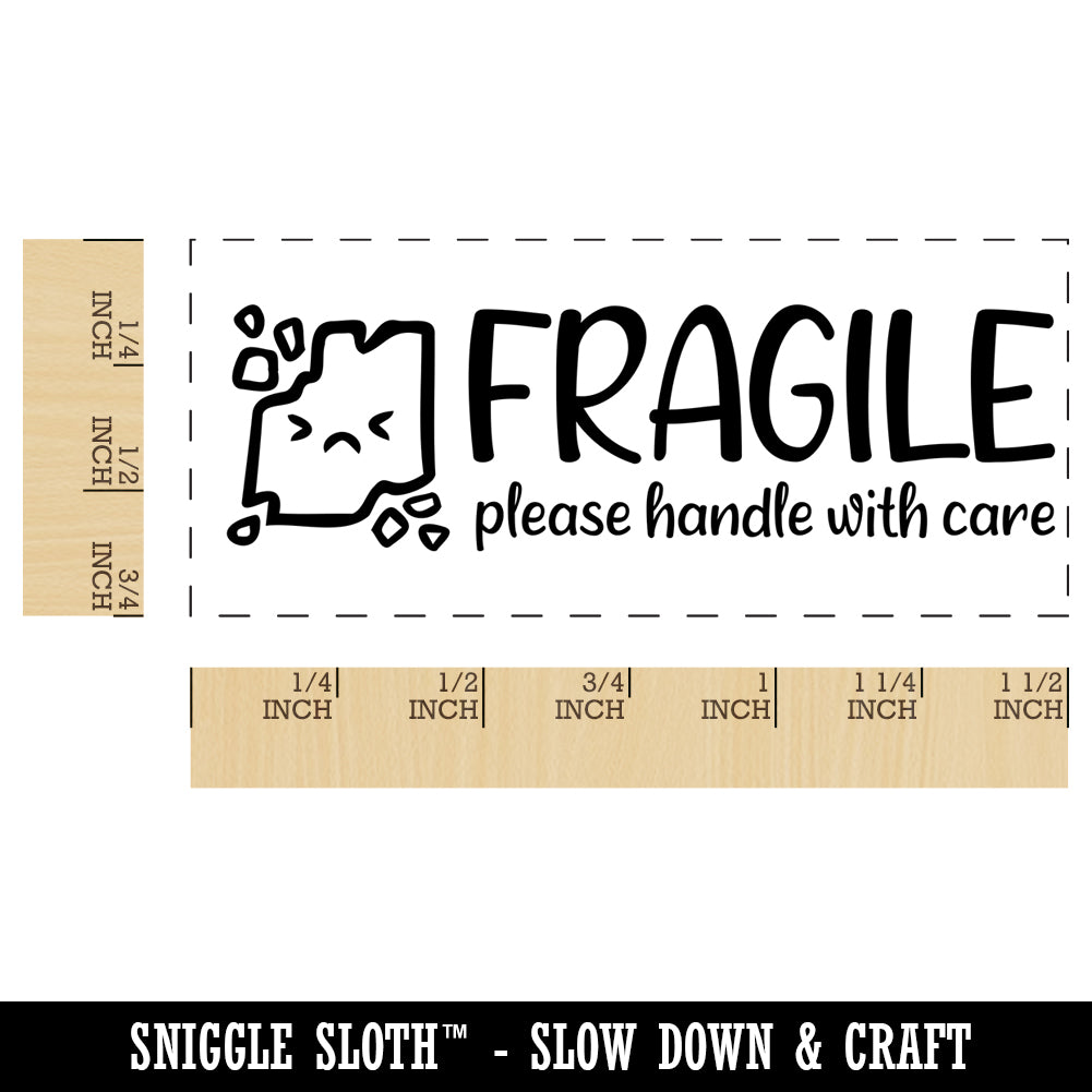 Fragile Handle With Care Broken Parts Label Box Self-Inking Rubber Stamp Ink Stamper for Business Office