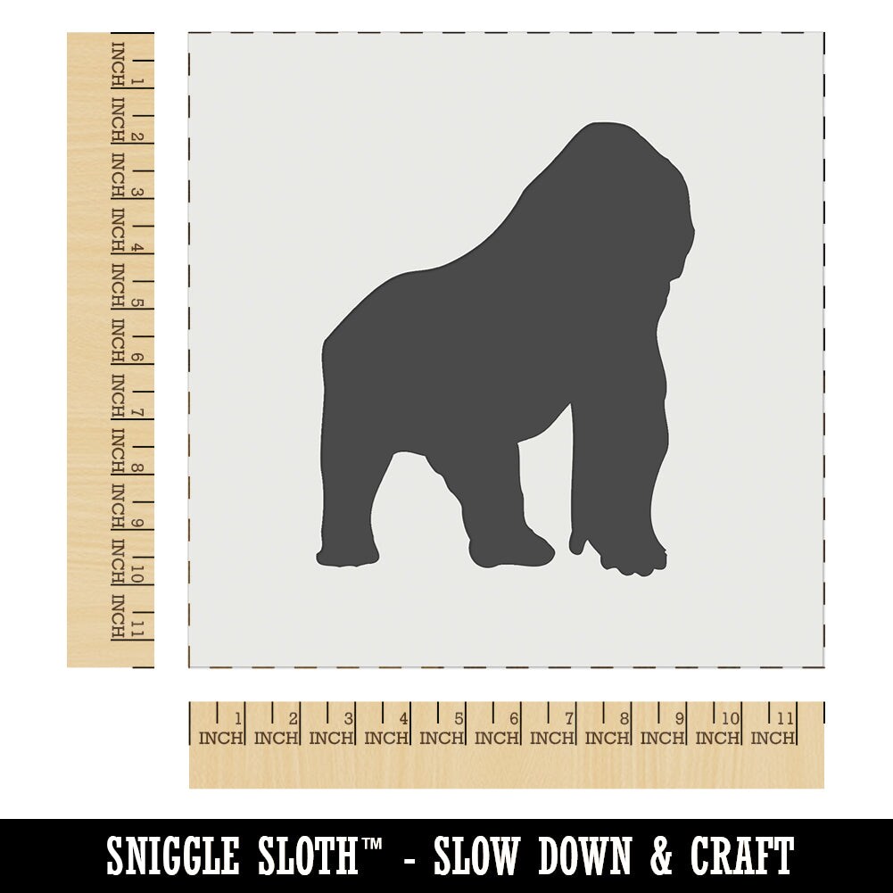 Gorilla Solid Wall Cookie DIY Craft Reusable Stencil