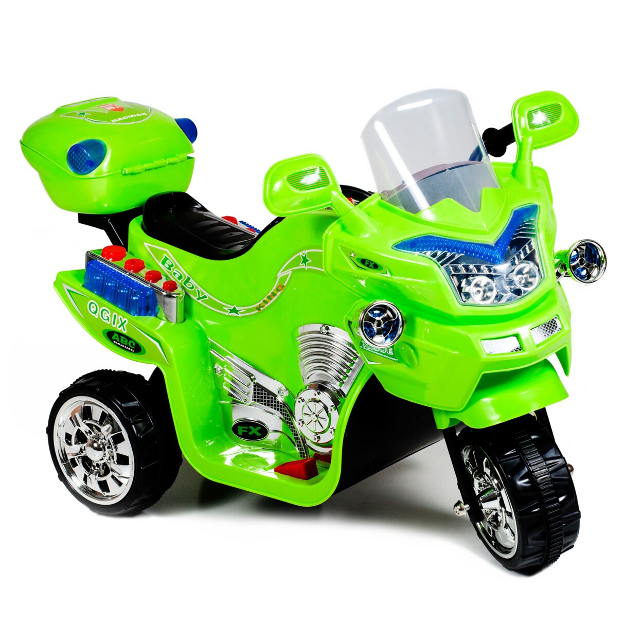 Lil Rider Fx 3 Wheel Motorcycle Battery Powered Ride-On Green Toy Ages 2-4
