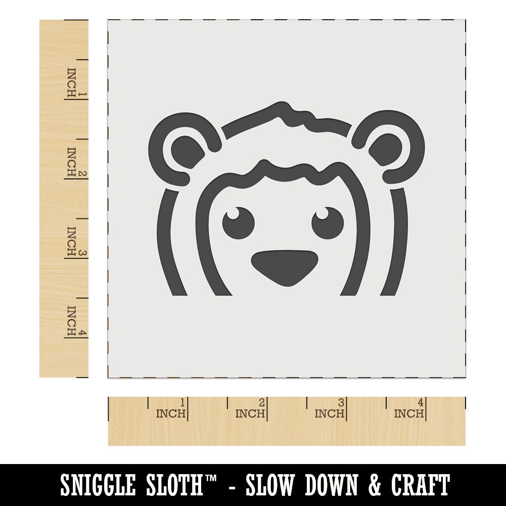 Peeking Lion Wall Cookie DIY Craft Reusable Stencil