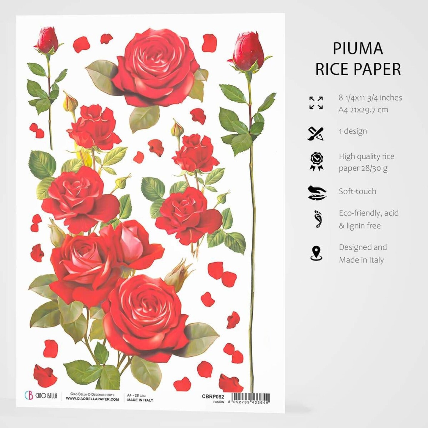Ciao Bella  Rice Paper A4 Pasi&#xFFFD;n