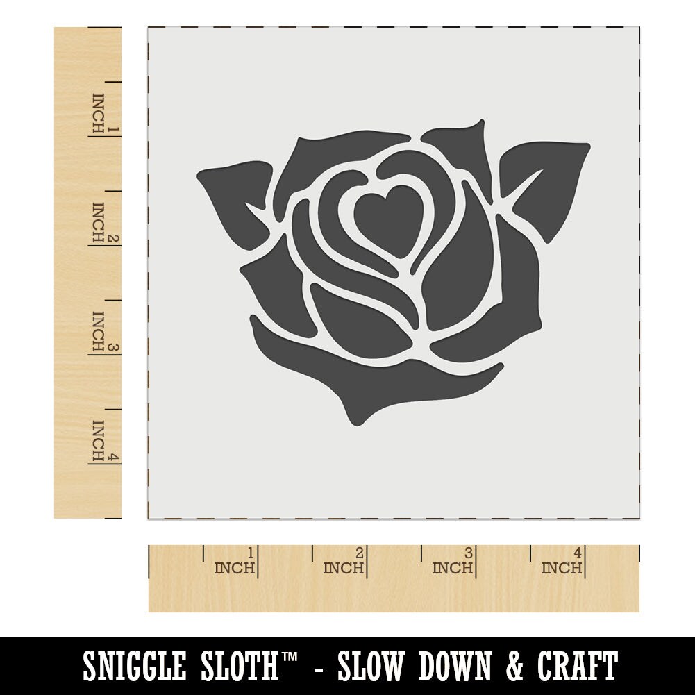 Rose Heart Center Wall Cookie DIY Craft Reusable Stencil Michaels
