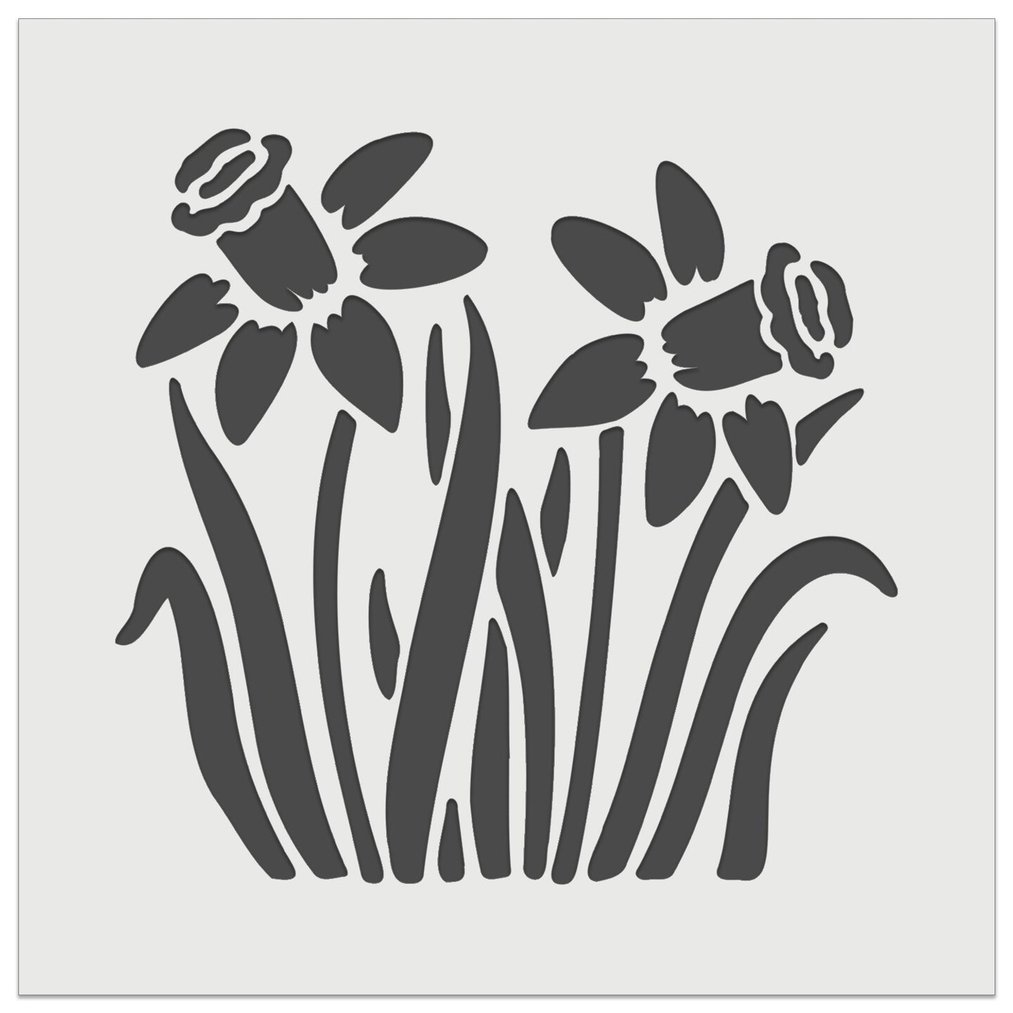 Daffodil Flowers Wall Cookie DIY Craft Reusable Stencil