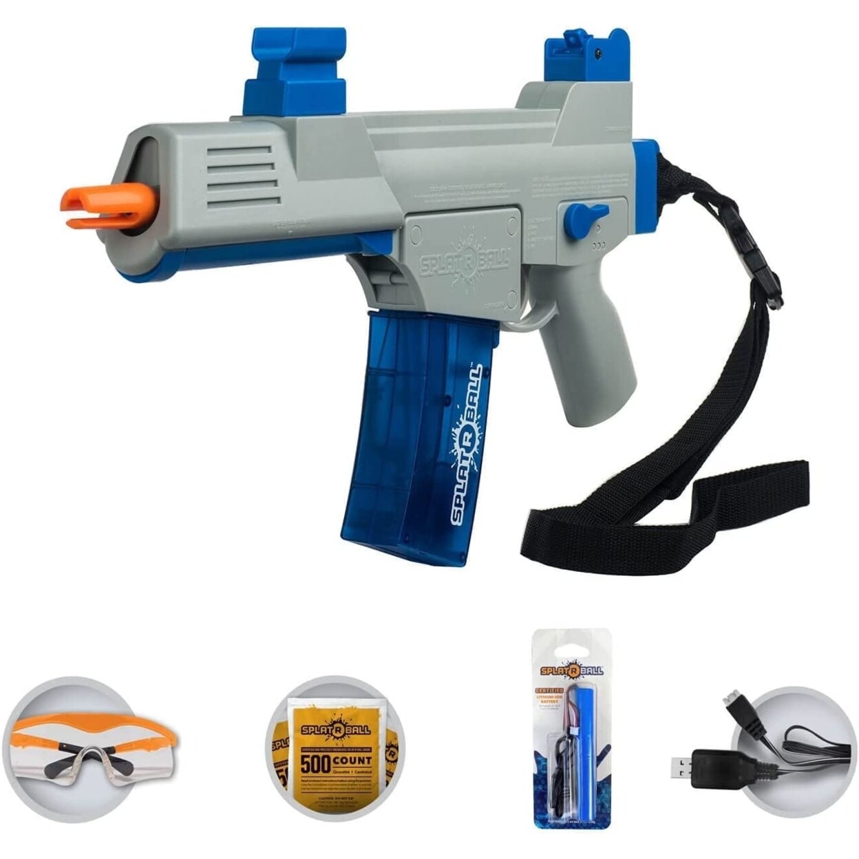 Splat-R-Ball Semi and Full Auto Water Gel Ball Gun Blaster Kit
