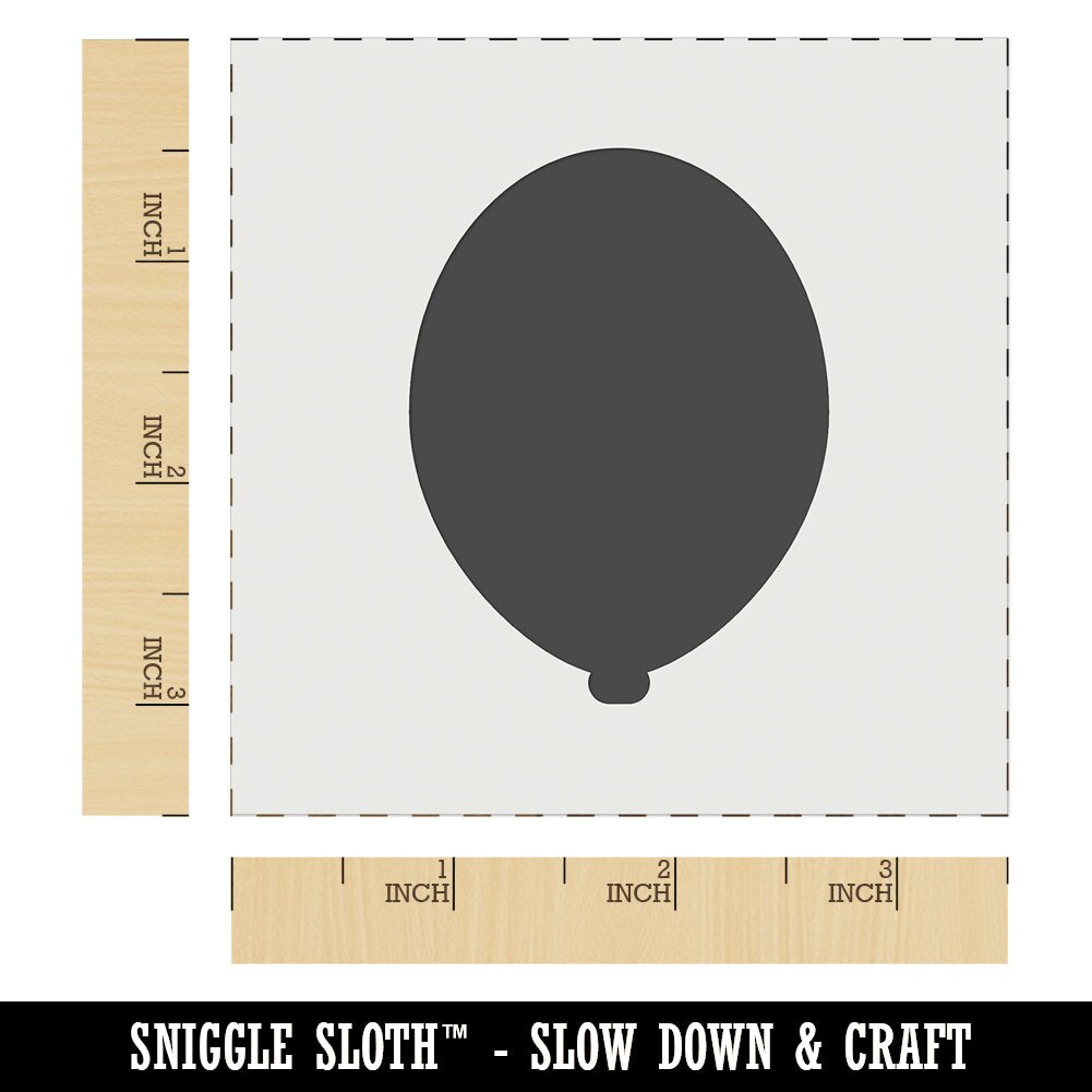 Balloon Party Birthday Wall Cookie DIY Craft Reusable Stencil