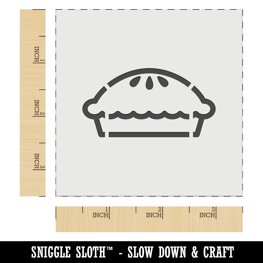 Yummy Pie Wall Cookie DIY Craft Reusable Stencil