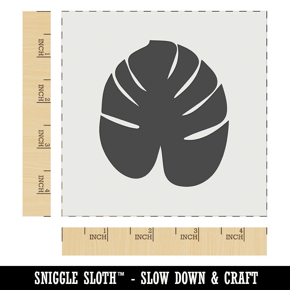 Palm Leaf Tropical Wall Cookie DIY Craft Reusable Stencil